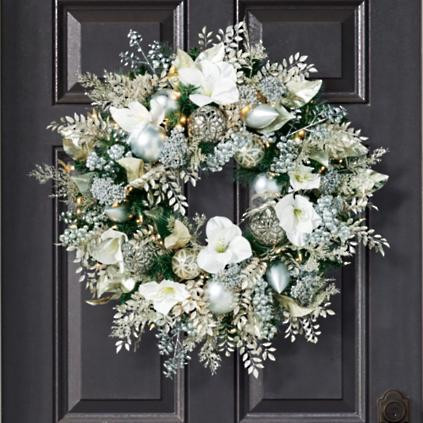 Icy Opulence Wreath | Frontgate