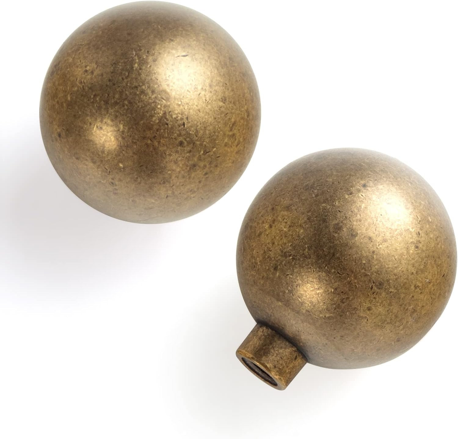 Goo-Ki 30MM(1.2 Inch) Antique Brass Cabinet Knob,Retro Cabinet Pulls with Zinc Alloy Material, De... | Amazon (US)