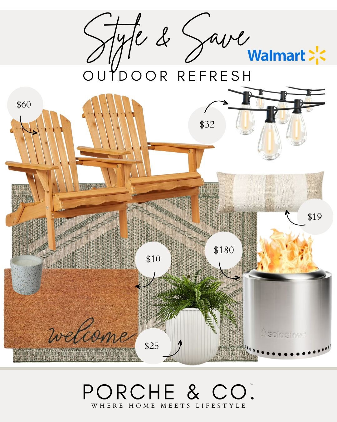 Style & Save, Walmart outdoor, Walmart, outdoor refresh, outdoor living
#visionboard #moodboard #porcheandco

#LTKHome #LTKStyleTip #LTKSeasonal