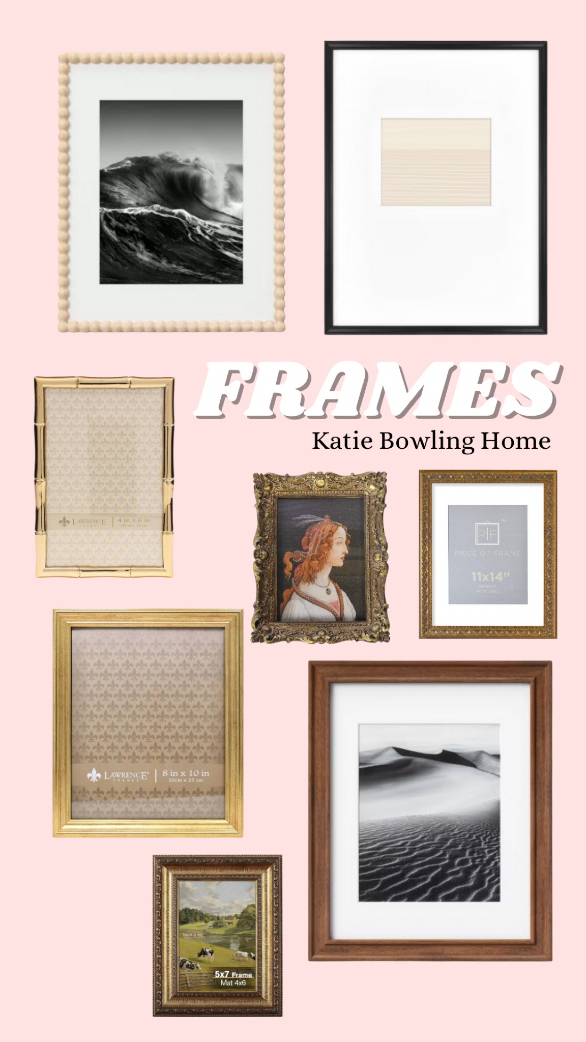 Frames for a gallery wall 

#LTKHome #LTKFindsUnder50