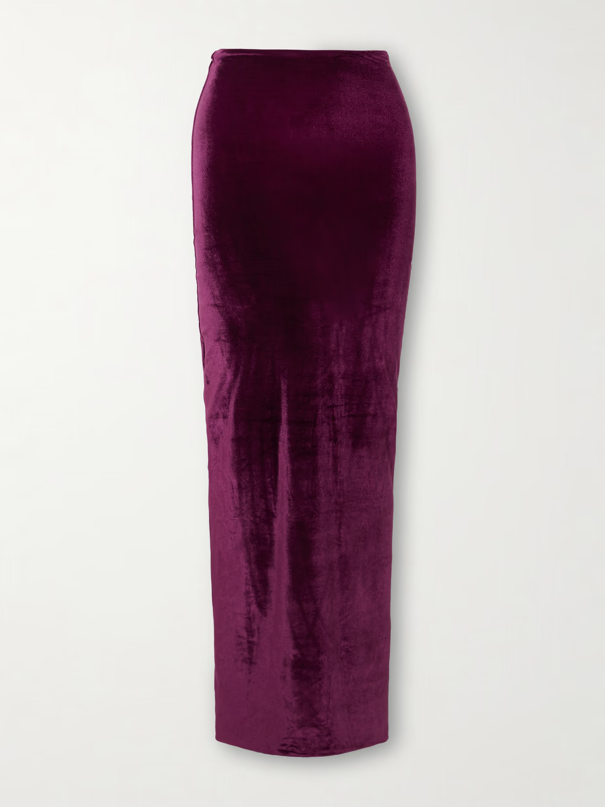Maygel Coronel - Cavana Stretch-velvet Maxi Skirt - Plum | NET-A-PORTER (UK & EU)