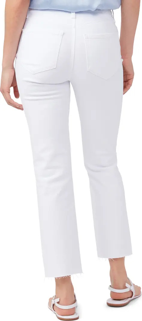 PAIGE Cindy Raw Hem High Waist Straight Leg Jeans | Nordstrom | Nordstrom
