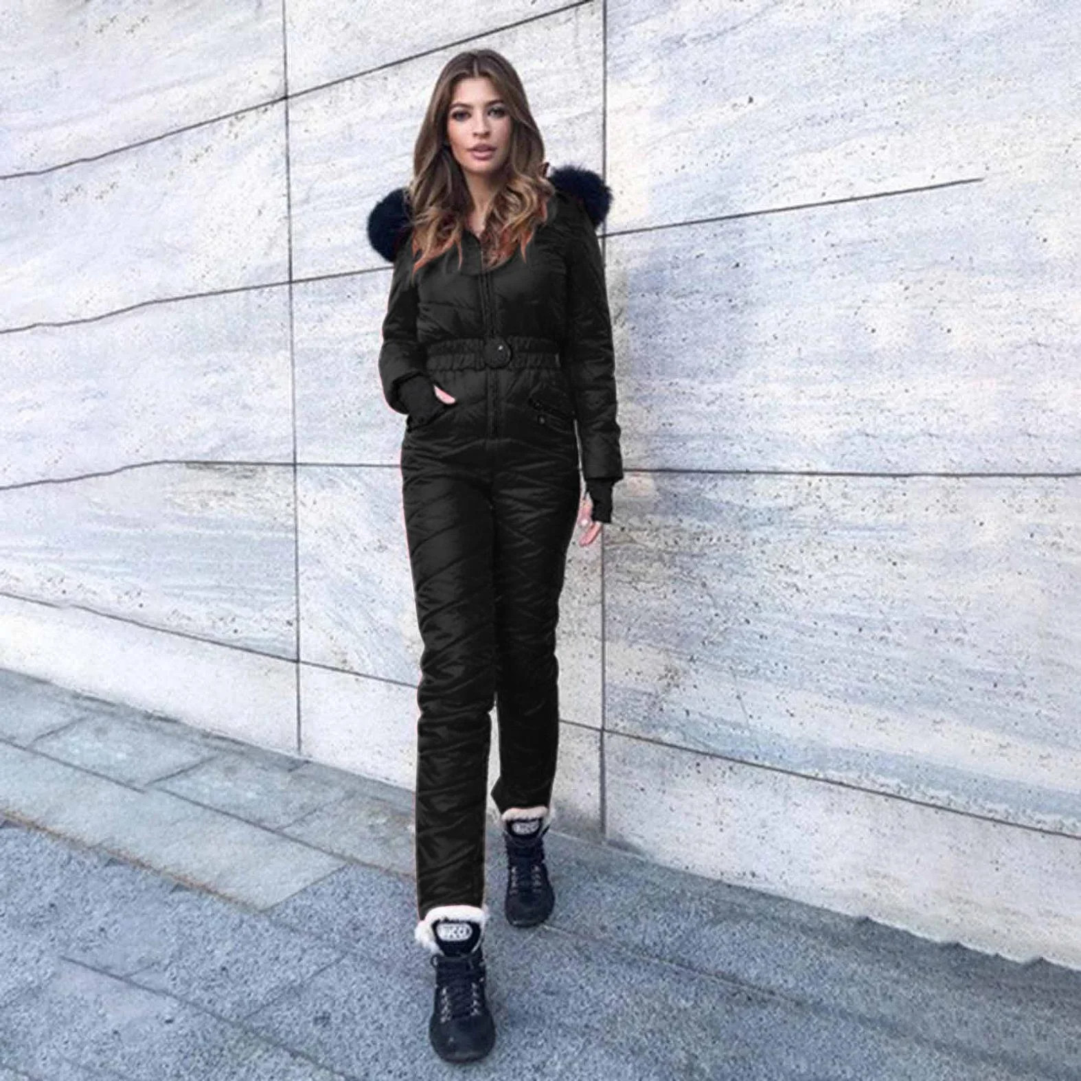 Tuscom Women's One Pieces Ski Suits Jumpsuits Coveralls High Waterproof Windproof Hooded Snowboar... | Walmart (US)