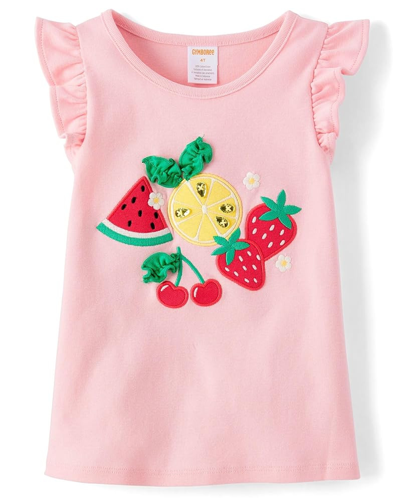 Gymboree Girls' and Toddler Sleeveless Embroidered Top | Amazon (US)