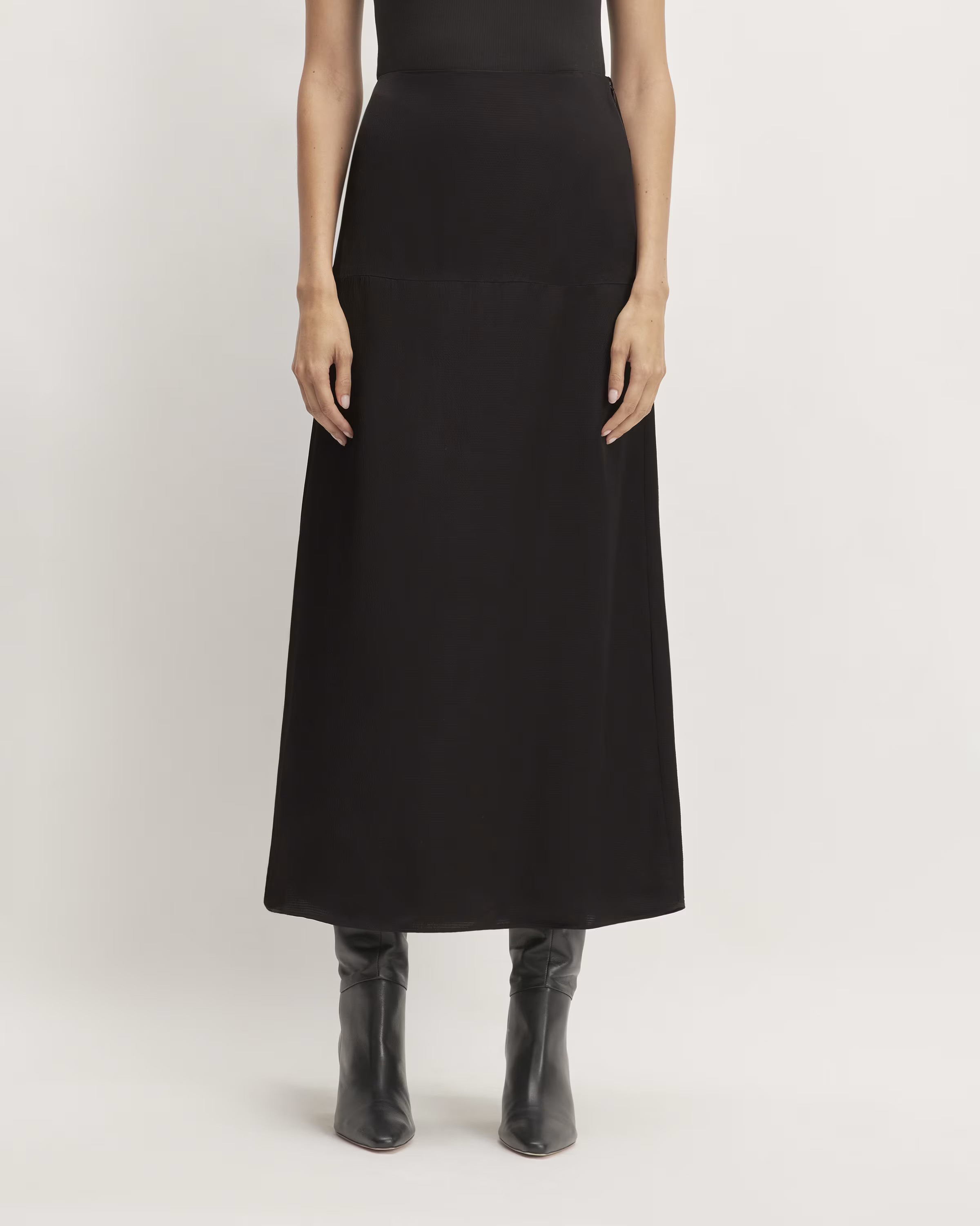 The Hammered Satin Slip Skirt | Everlane