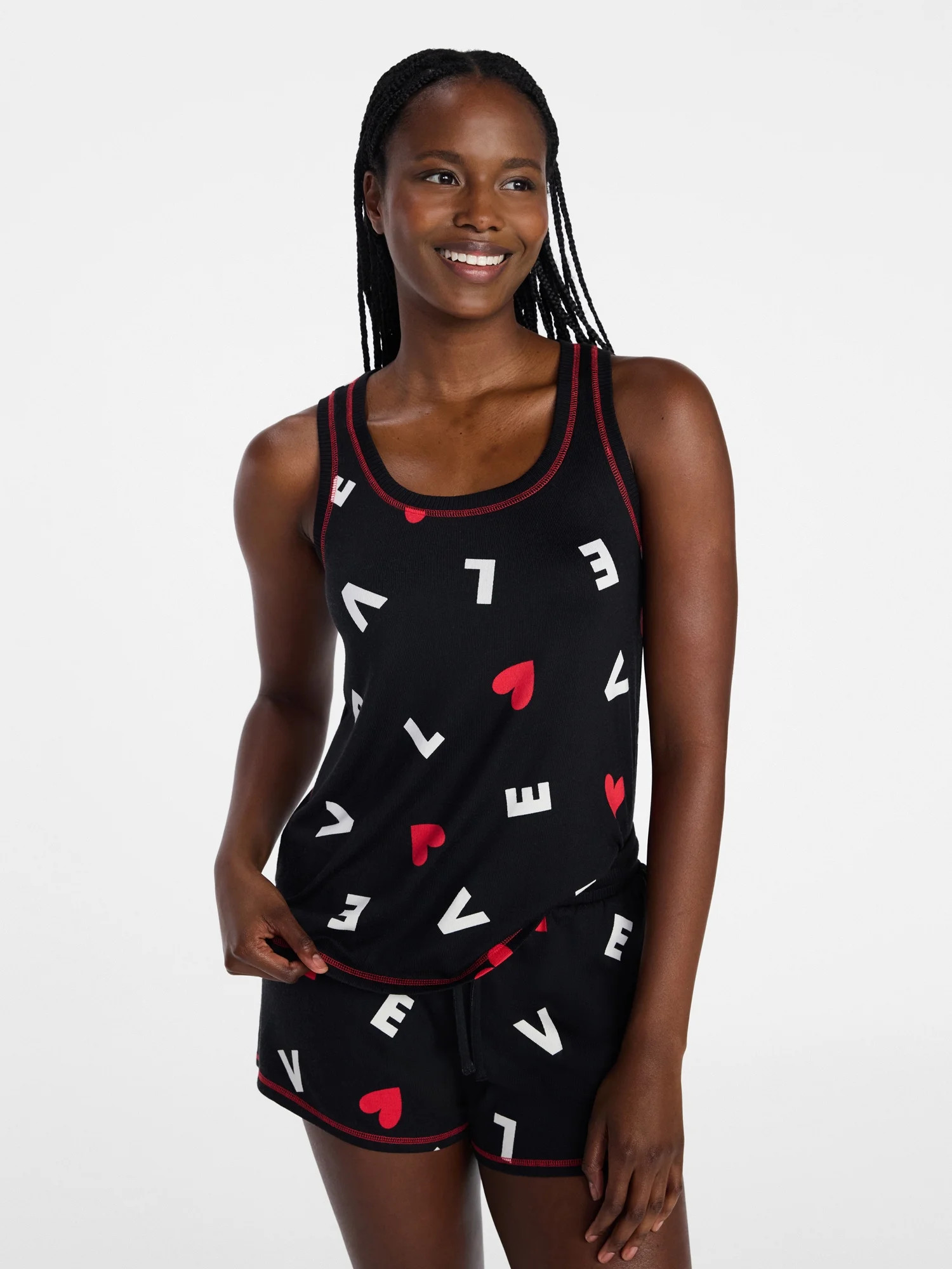 Joyspun Women's Cozy Lounge Collection Hacci Knit Sleep Tank Top, Sizes XS-3X | Walmart (US)