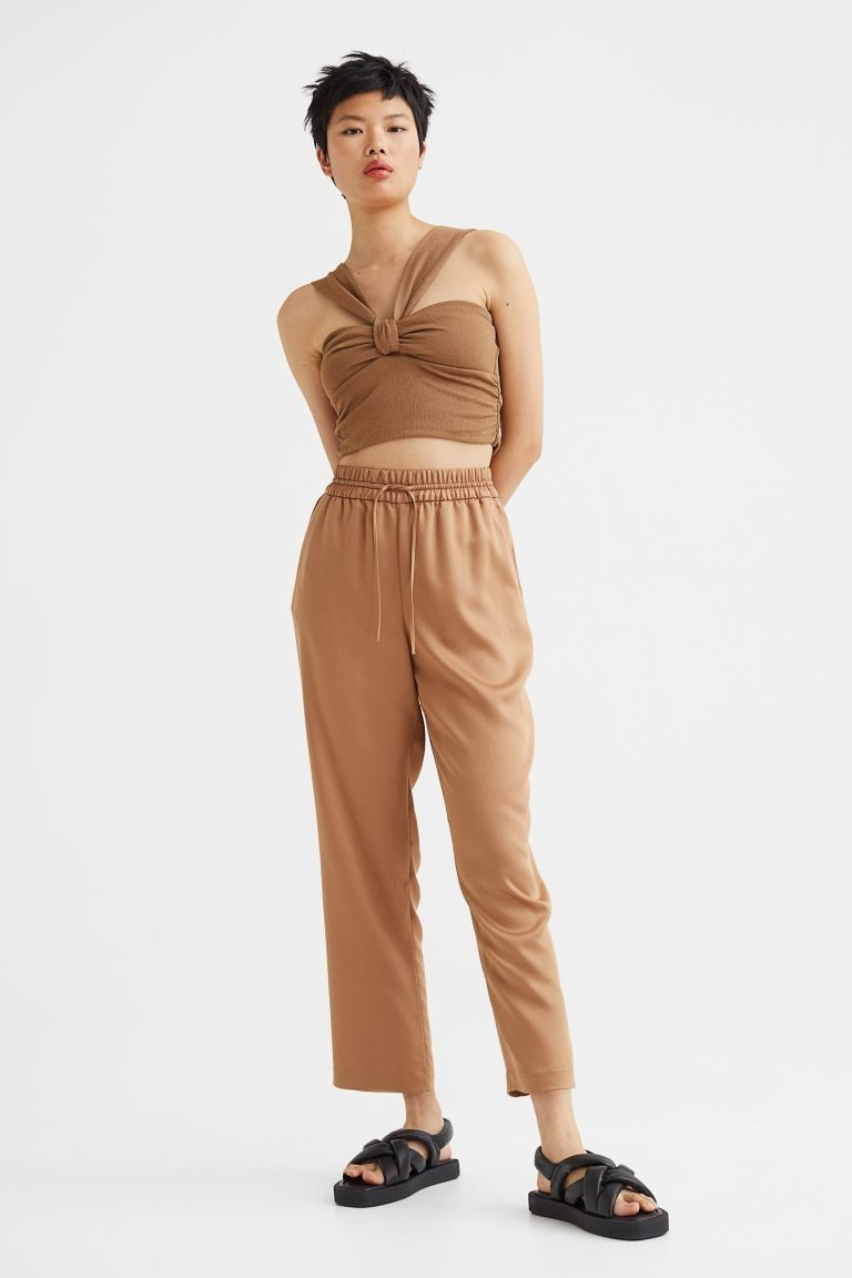 Pull-on Lyocell-blend Pants | H&M (US + CA)