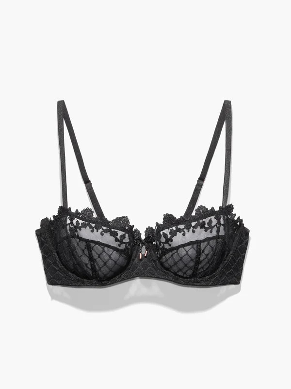 Baroque Bondage Unlined Balconette Bra | Savage x Fenty - North America
