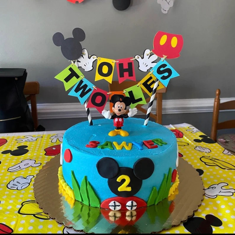 Mickey Mouse Cake Topper, Oh Twodles, Birthday Cake Topper, Birthday Party Decorations - Etsy | Etsy (US)