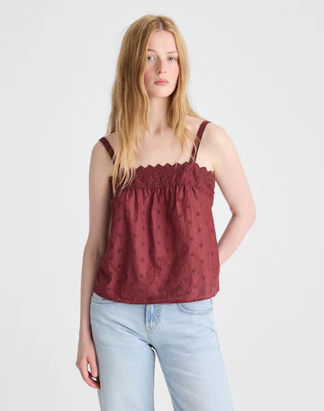 Embroidered Eyelet Tank | Madewell