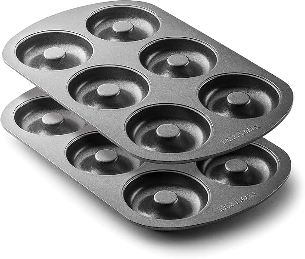 Bellemain Premiere Donut Pan for Baking | Nonstick 12.5 x 8.5” Doughnut Pan with 6-Doughnut Mol... | Amazon (US)