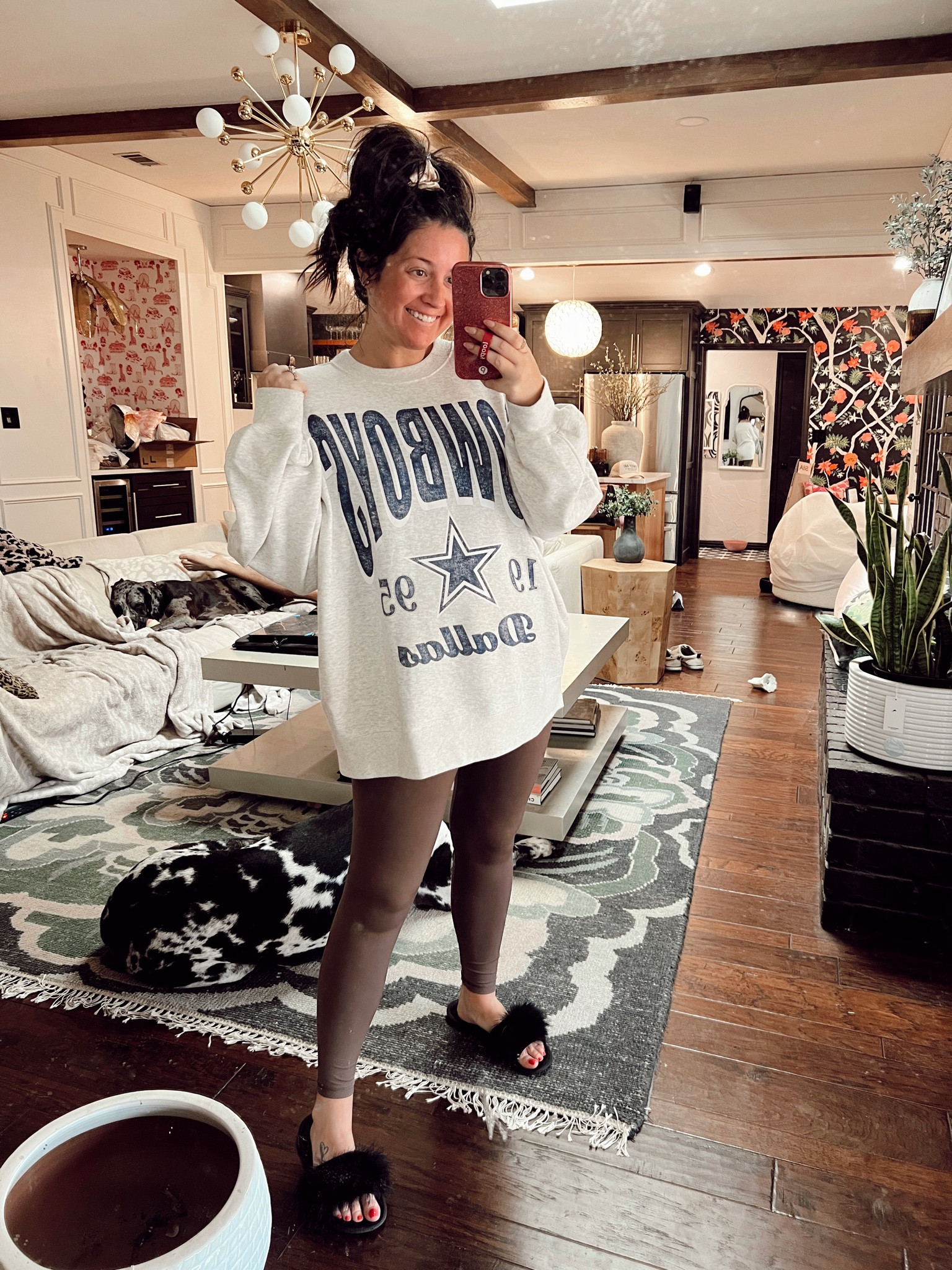 Sweatshirt // xl
Leggings // m

Comfy
Fall
90s
Oversized
Football
Cowboys
Slippers


#LTKstyletip #LTKbump #LTKunder50