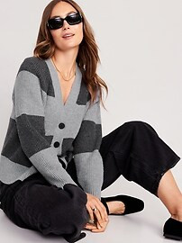 Shaker-Stitch Cardigan Sweater for Women | Old Navy (US)
