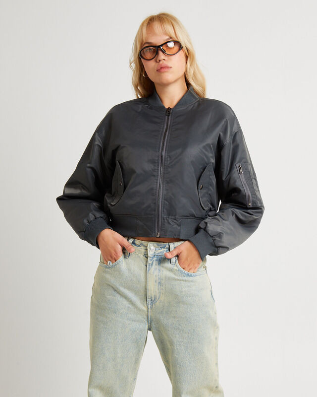 Crop Bomber Jacket | General Pants