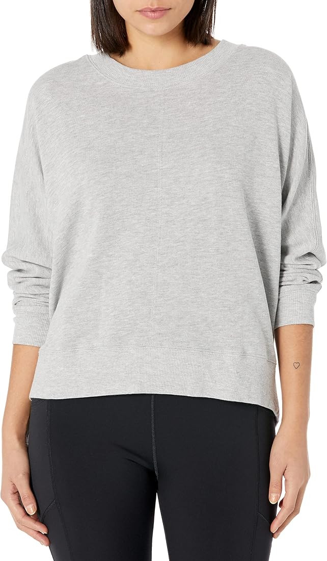Danskin Women's Long Sleeve Wash Pullover Sweatshirt | Amazon (US)