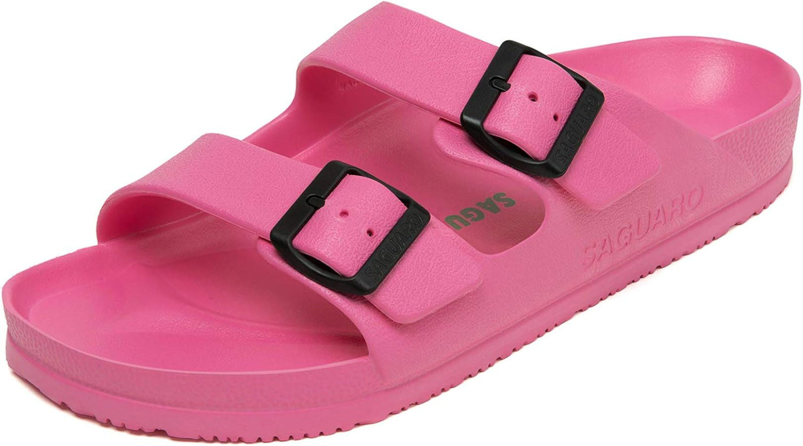 SAGUARO Men's Women's Comfort Double Buckle Sandals Lightweight Adjustable EVA Sandals with Rubbl... | Amazon (US)