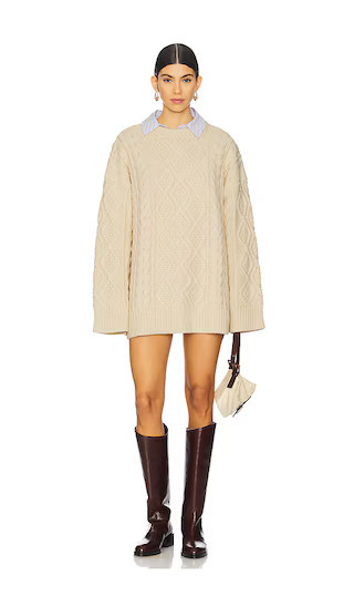 LIONESS Gigi Knit Sweater in Beige. Size M. Also in S. | Revolve Clothing (Global)
