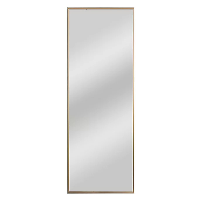 Aluminum Alloy 59-Inch x 19.7-Inch Full-Length Floor Mirror in Gold | Bed Bath & Beyond