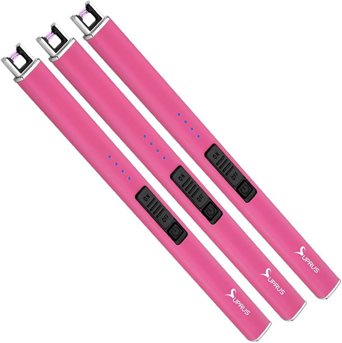 SUPRUS Fluorescent Glows in The Dark Electric Candle Lighter Rechargeable USB Arc lighters with S... | Amazon (US)