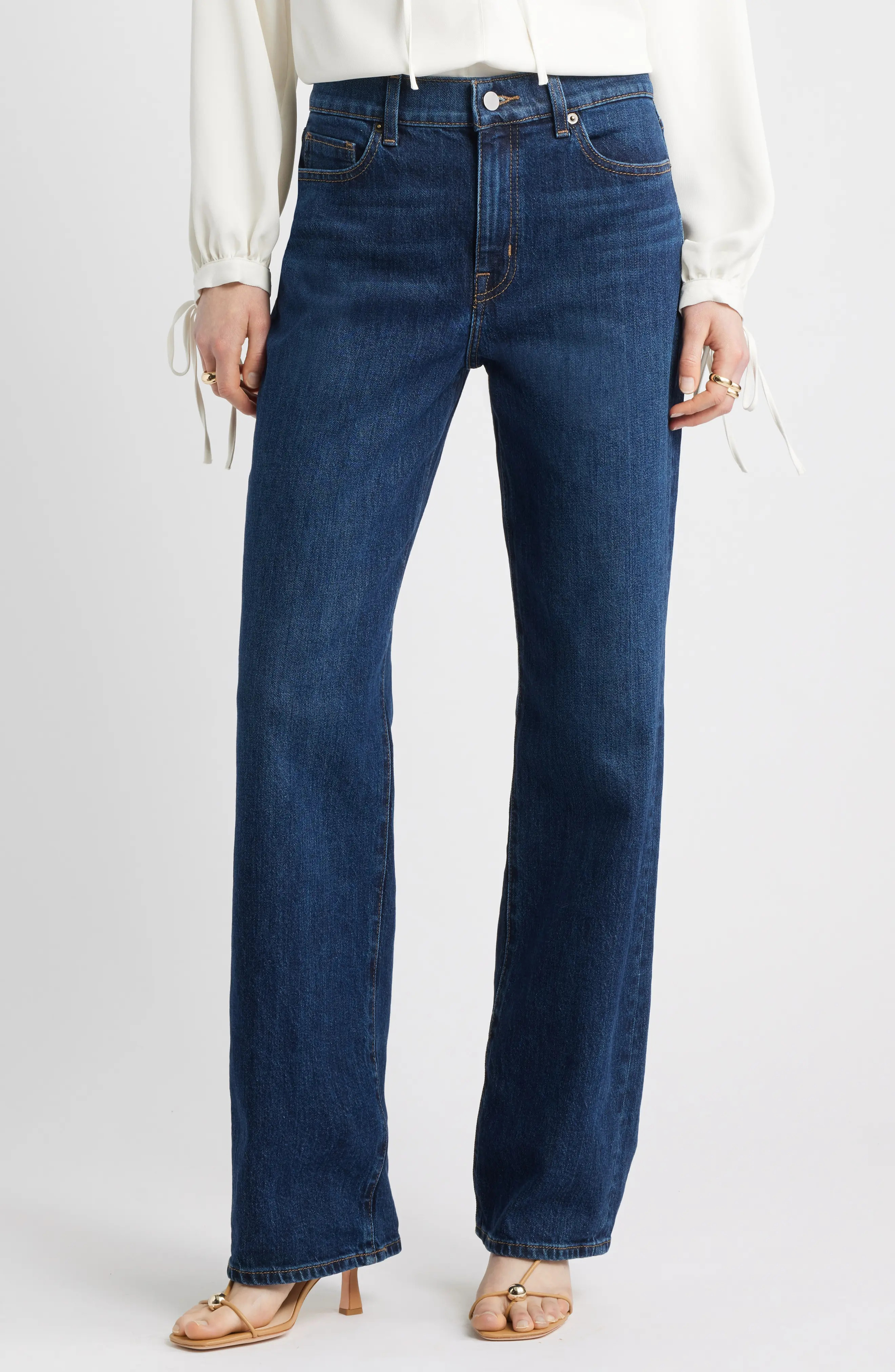 Nordstrom High Waist Straight Leg Jeans (Women) | Nordstrom | Nordstrom