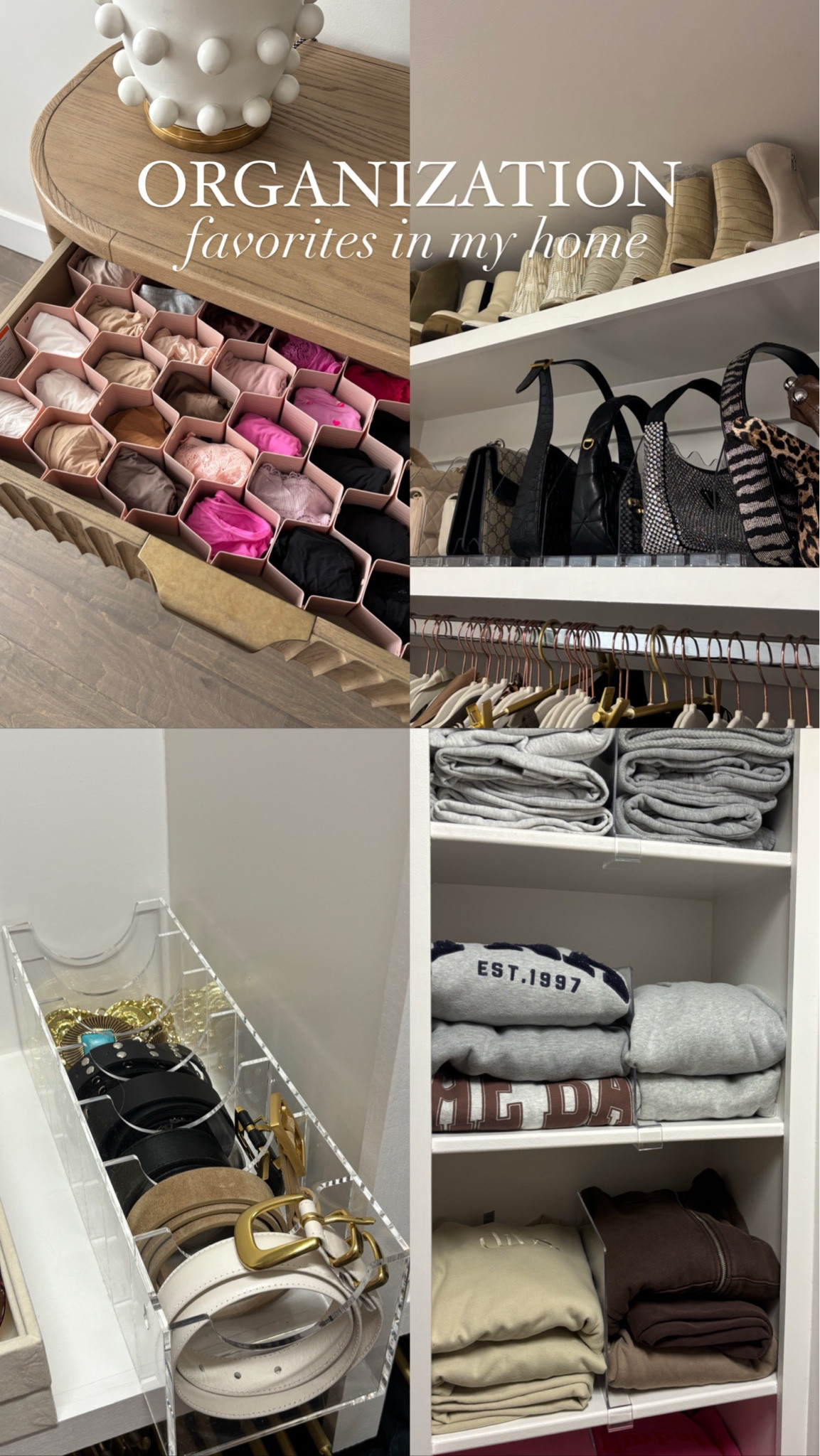 Organization favorites in my closet & dresser! 🩷

#LTKFindsUnder50 #LTKHome #LTKStyleTip