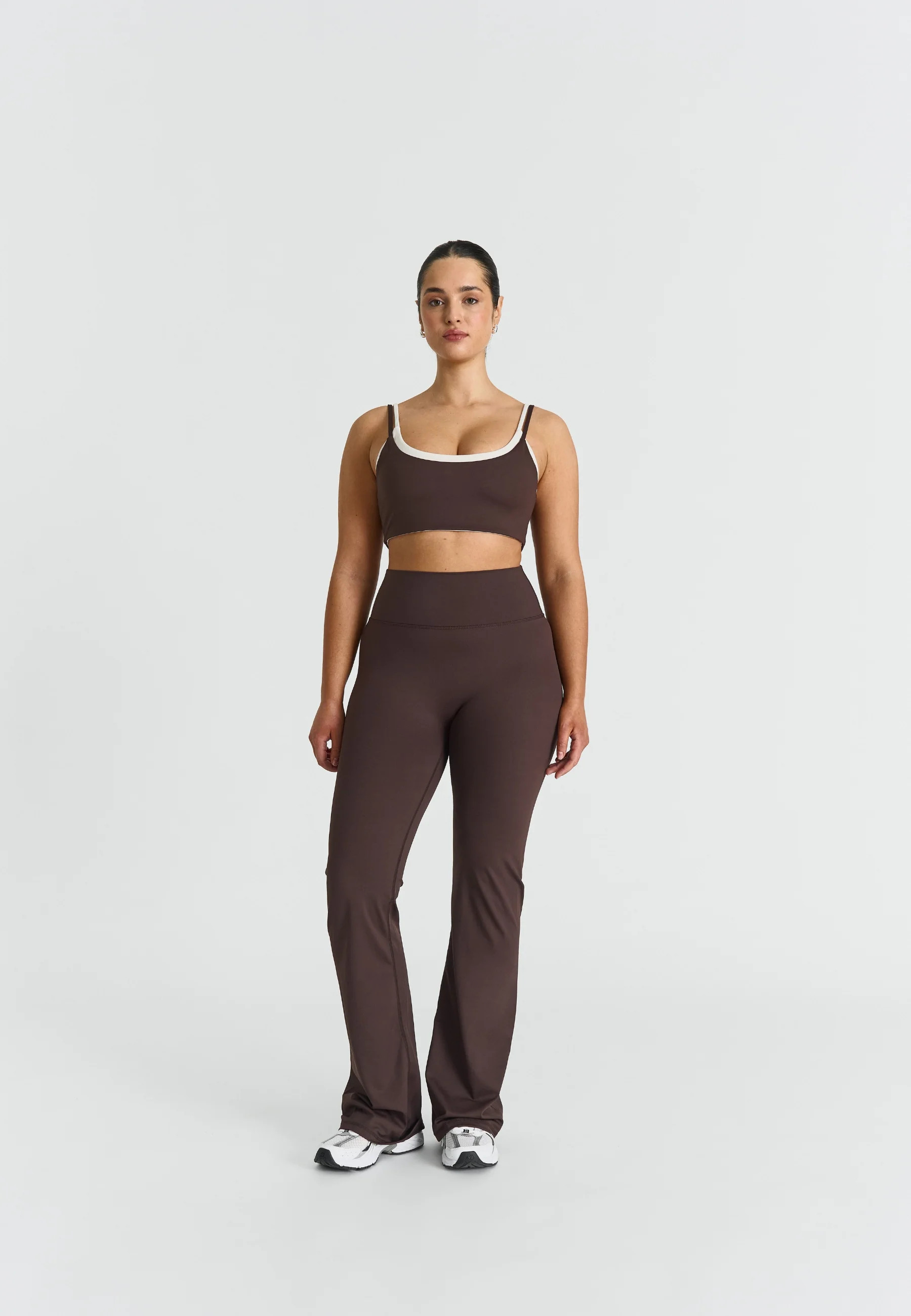 Softsculpt Flared Leggings - Espresso | Sisterly Tribe