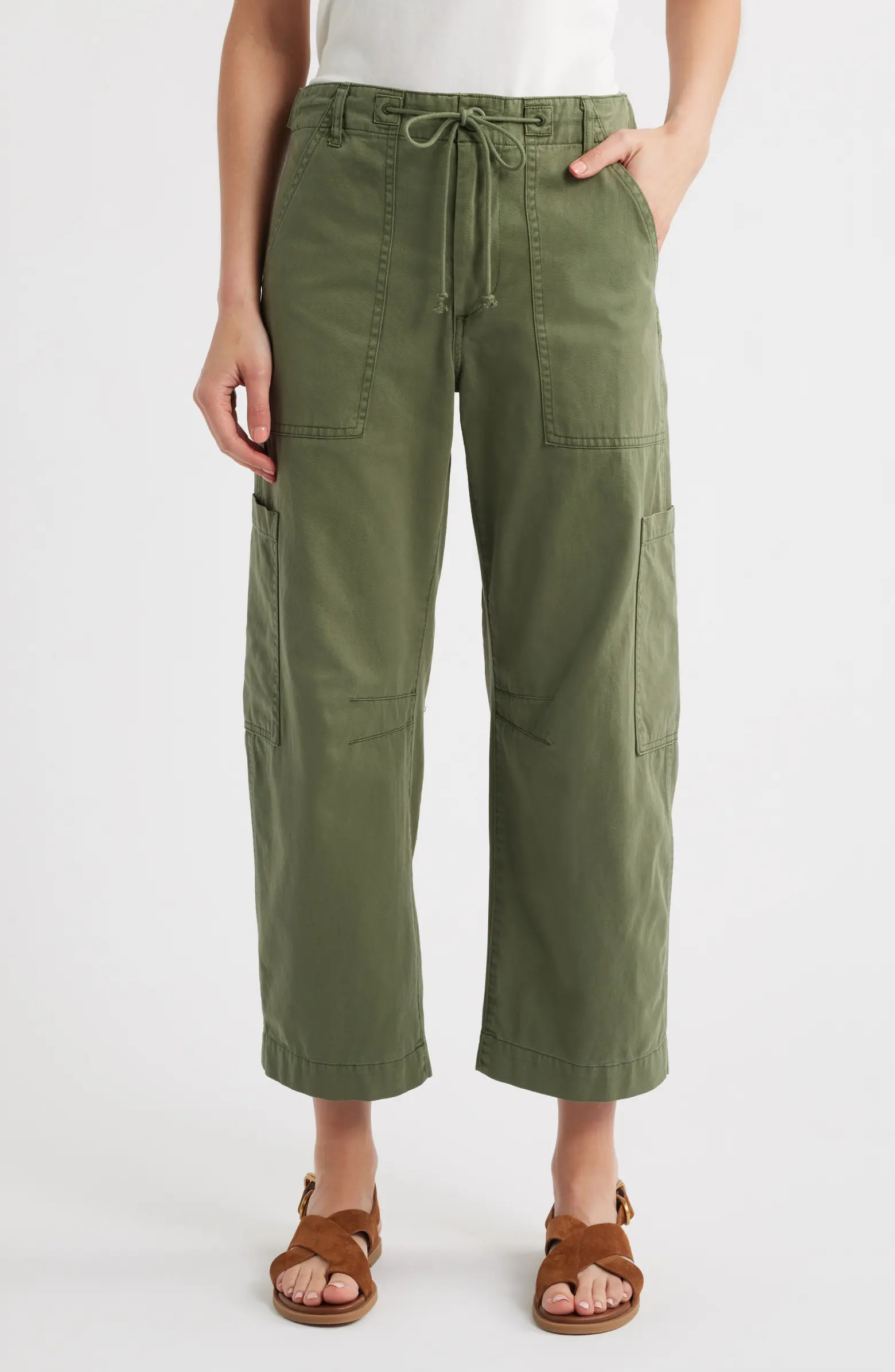 Pistola Sabrina High Waist Barrel Twill Utility Pants | Nordstrom | Nordstrom