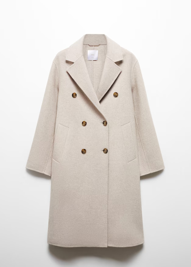 Handmade oversized wool coat -  Women | Mango USA | MANGO (US)