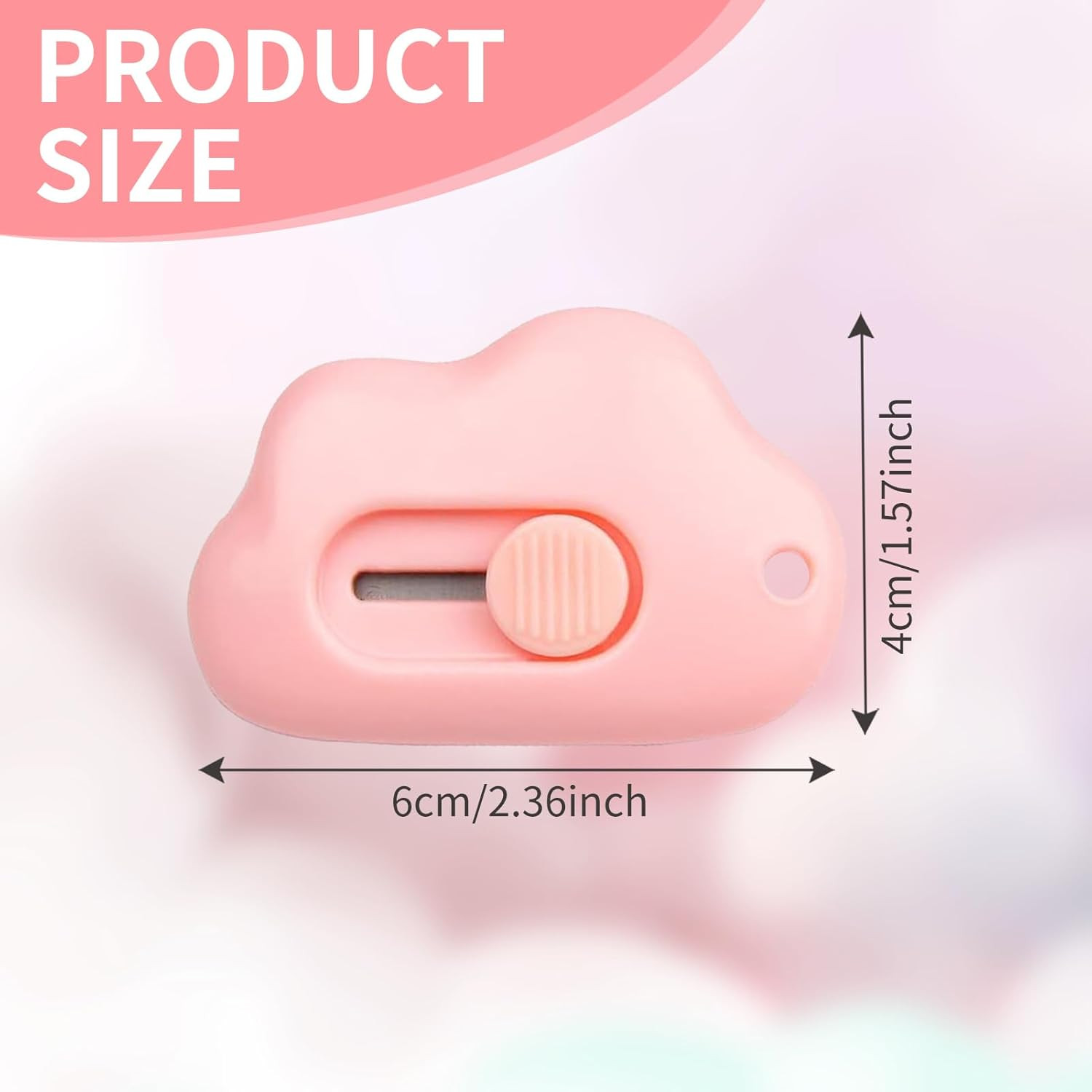 6PCS Mini Box Opener, Cloud Shaped Mini Art Tool Cloud Art Opener with Keychain Hole for Letter P... | Amazon (UK)