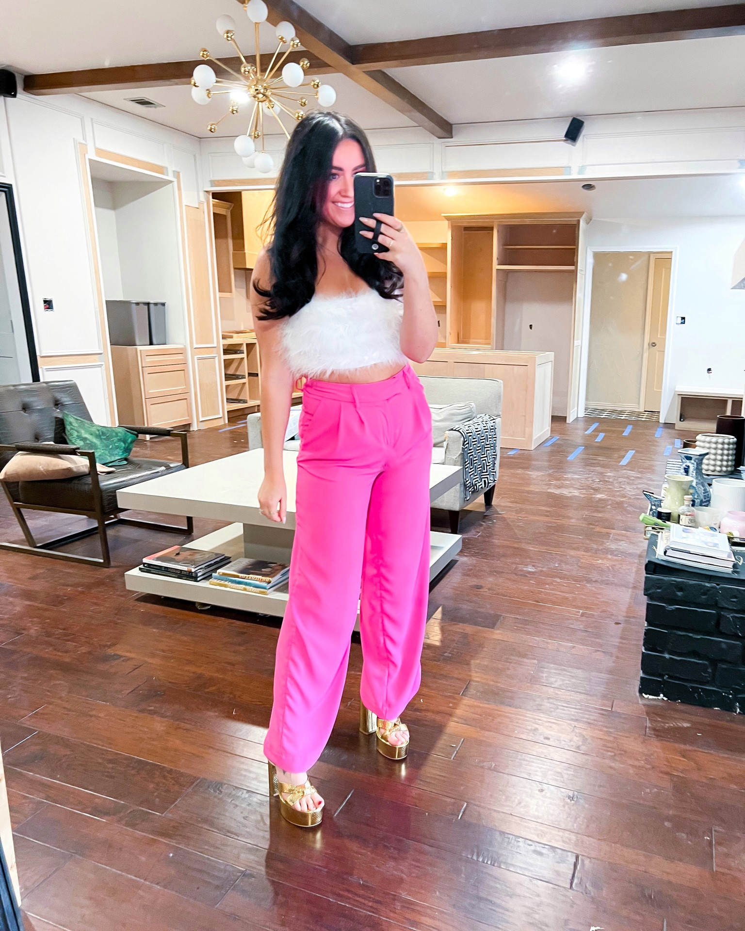 Top // small 
Pants // medium

Date, pink, valentines, barbie, amazon, feather, platform heels, gold shoes 

#LTKstyletip #LTKunder50 #LTKshoecrush