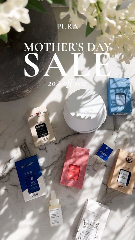 20% off all Pura sets, including build your own for Mother’s Day! I’ve linked my favorite sense below. I have re-ordered most of these, and absolutely love them!  

Home fragrance, Mother’s Day, gift idea, gifts for her, mom’s day, hostess gift, mom , Pura, spring, summer 

#LTKsalealert #LTKhome #LTKfindsunder50