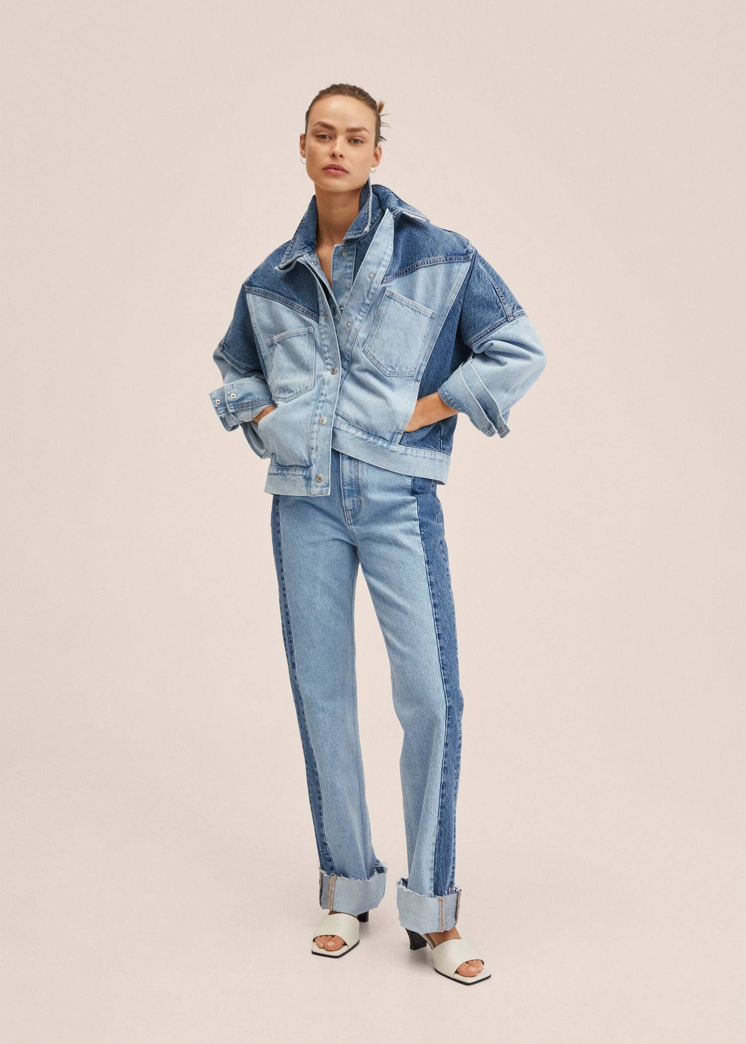 Oversize denim jacket | MANGO (US)