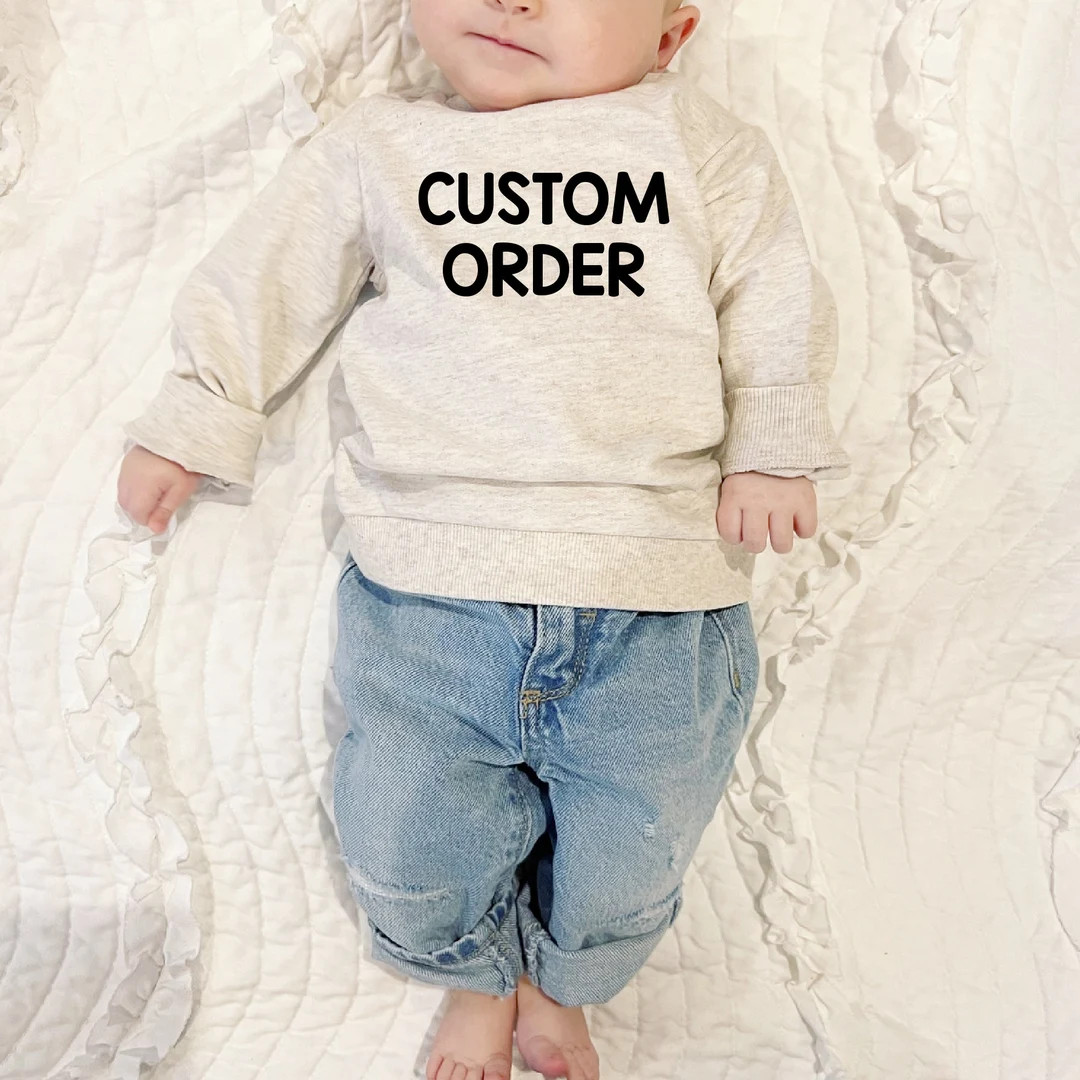 Personalized Childrens Sweatshirt CUSTOM ORDER Custom Kids - Etsy | Etsy (US)