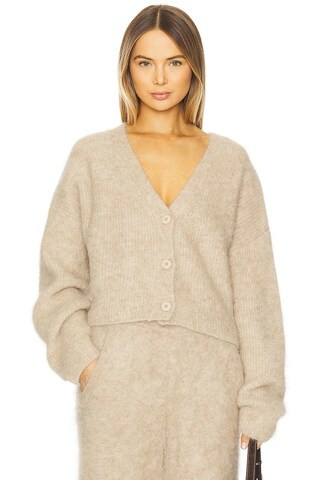 LAMARQUE Minnie Cardigan in Heather Beige from Revolve.com | Revolve Clothing (Global)