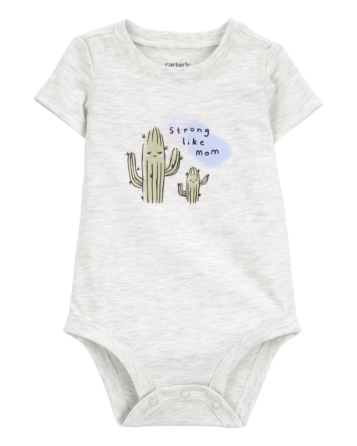 Baby Strong Like Mom Cactus Short-Sleeve Bodysuit | Carter's Inc