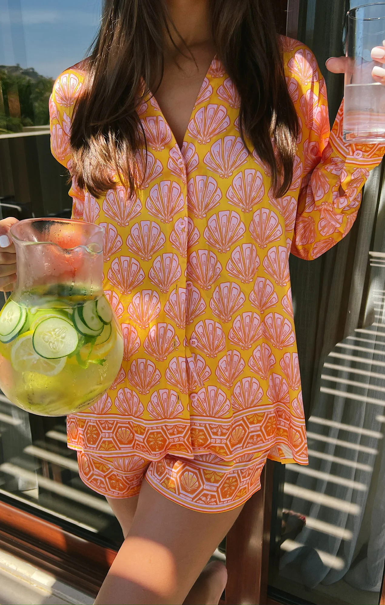 Early Riser PJ Set ~ Shells Silky | Show Me Your Mumu