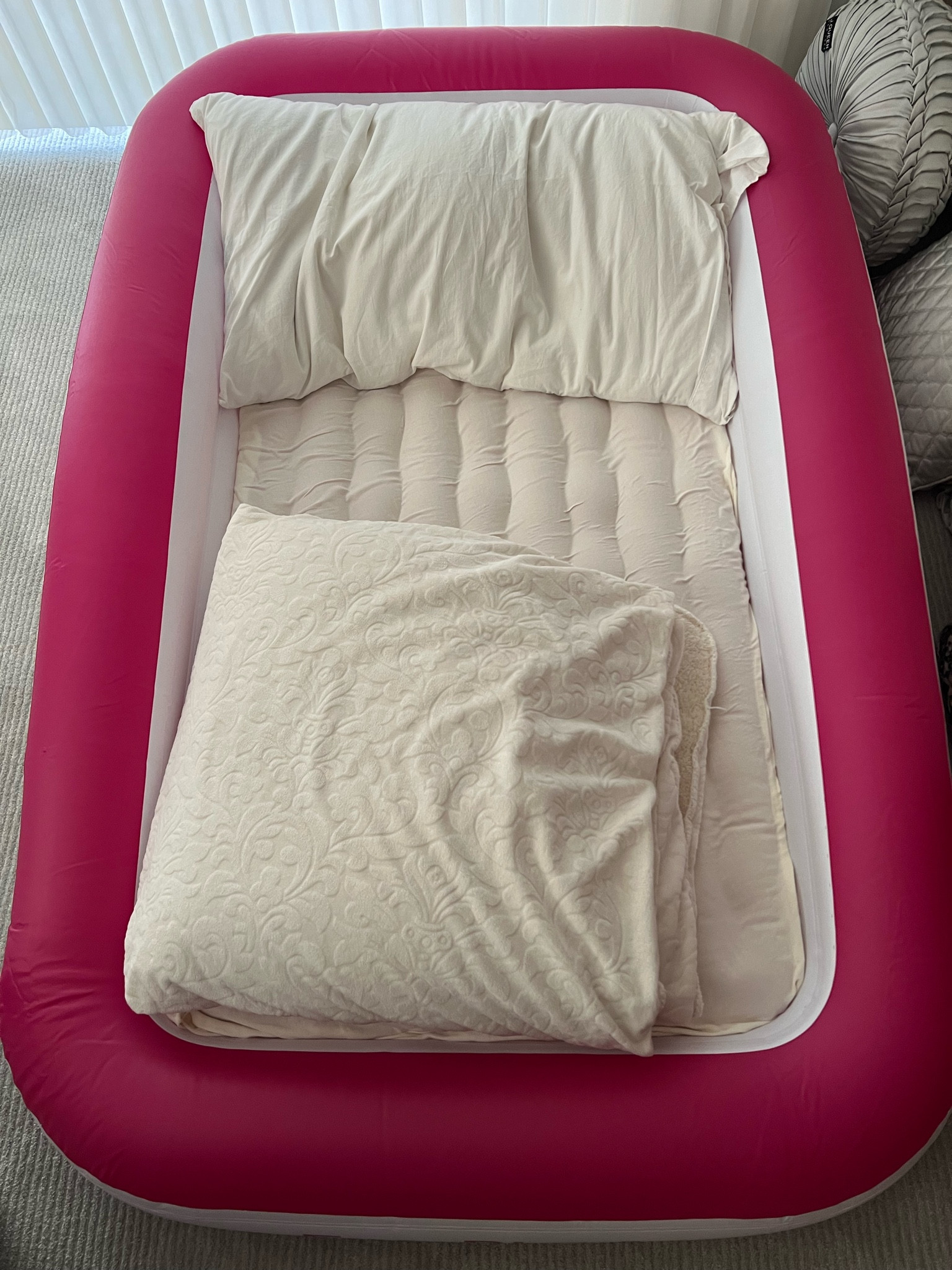 Kids toddler air mattress with pump and travel bag hotel vacation pink

#LTKfamily #LTKtravel #LTKkids