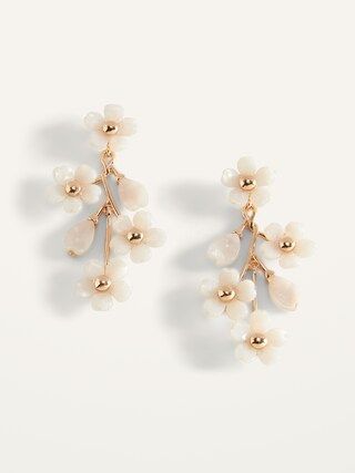 Flower Drop Earrings for Women | Old Navy (US)