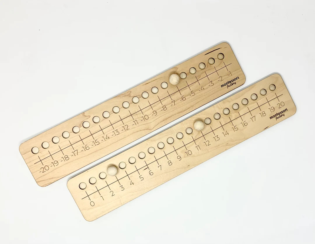 NUMBER LINE Positive Negative • Math • Addition • Subtraction • Skip Counting • Montess... | Etsy (US)