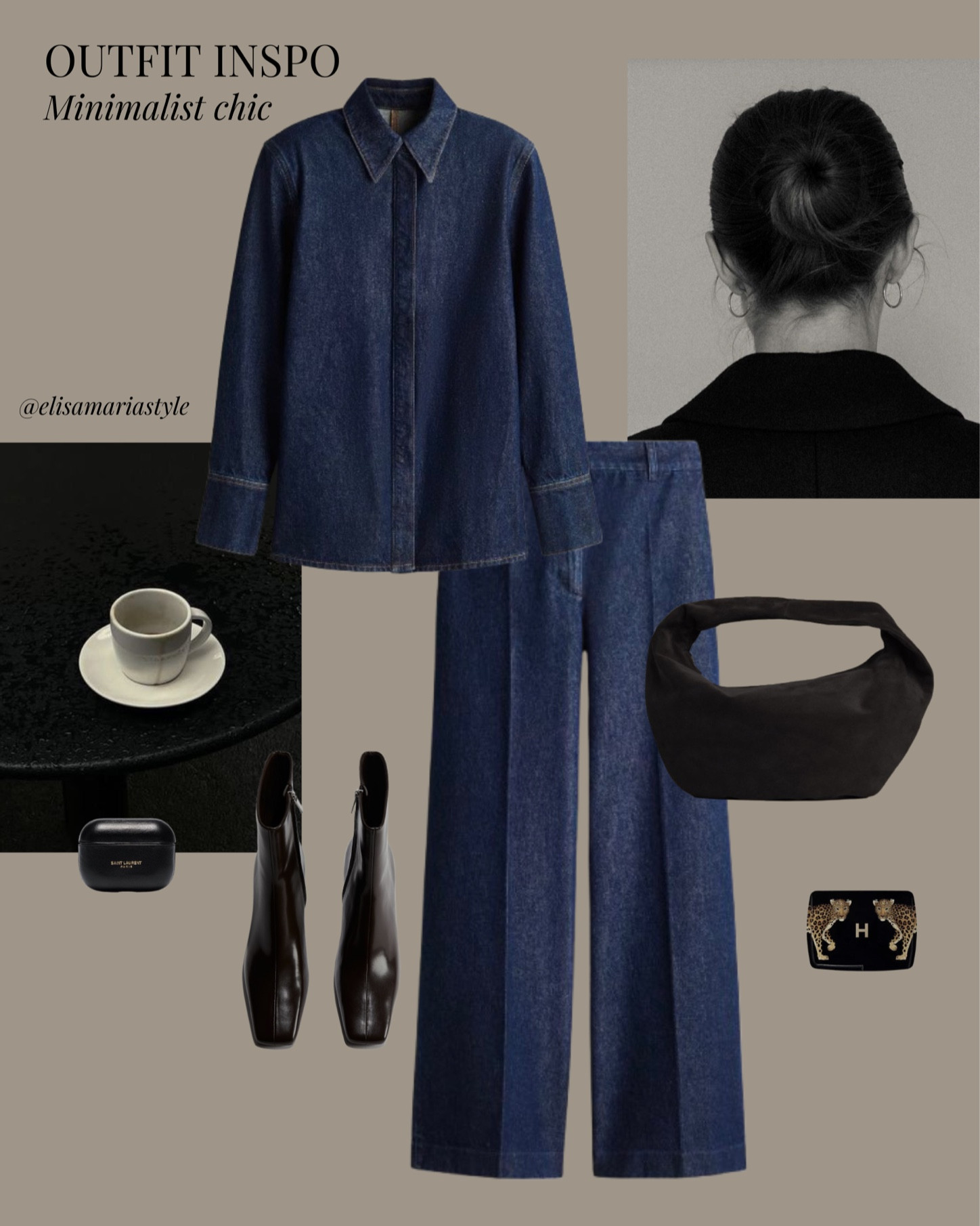 Denim shirt and trousers set 🤍

#LTKwinter #LTKFashionMonth #LTKworkwear