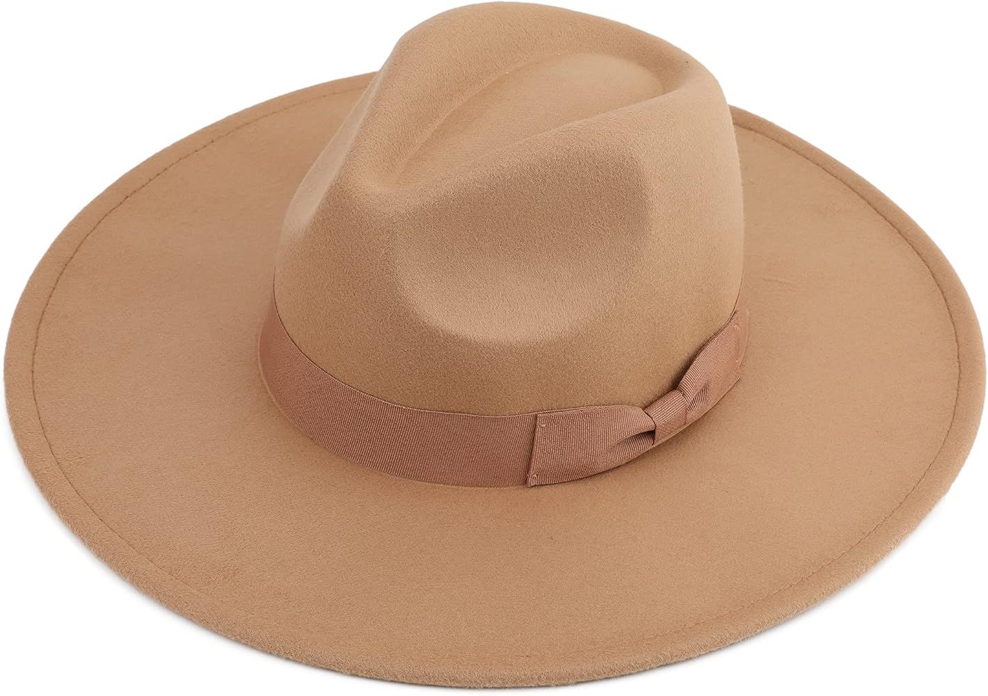 Big Wide Brim Women Fedora Hat | Amazon (US)