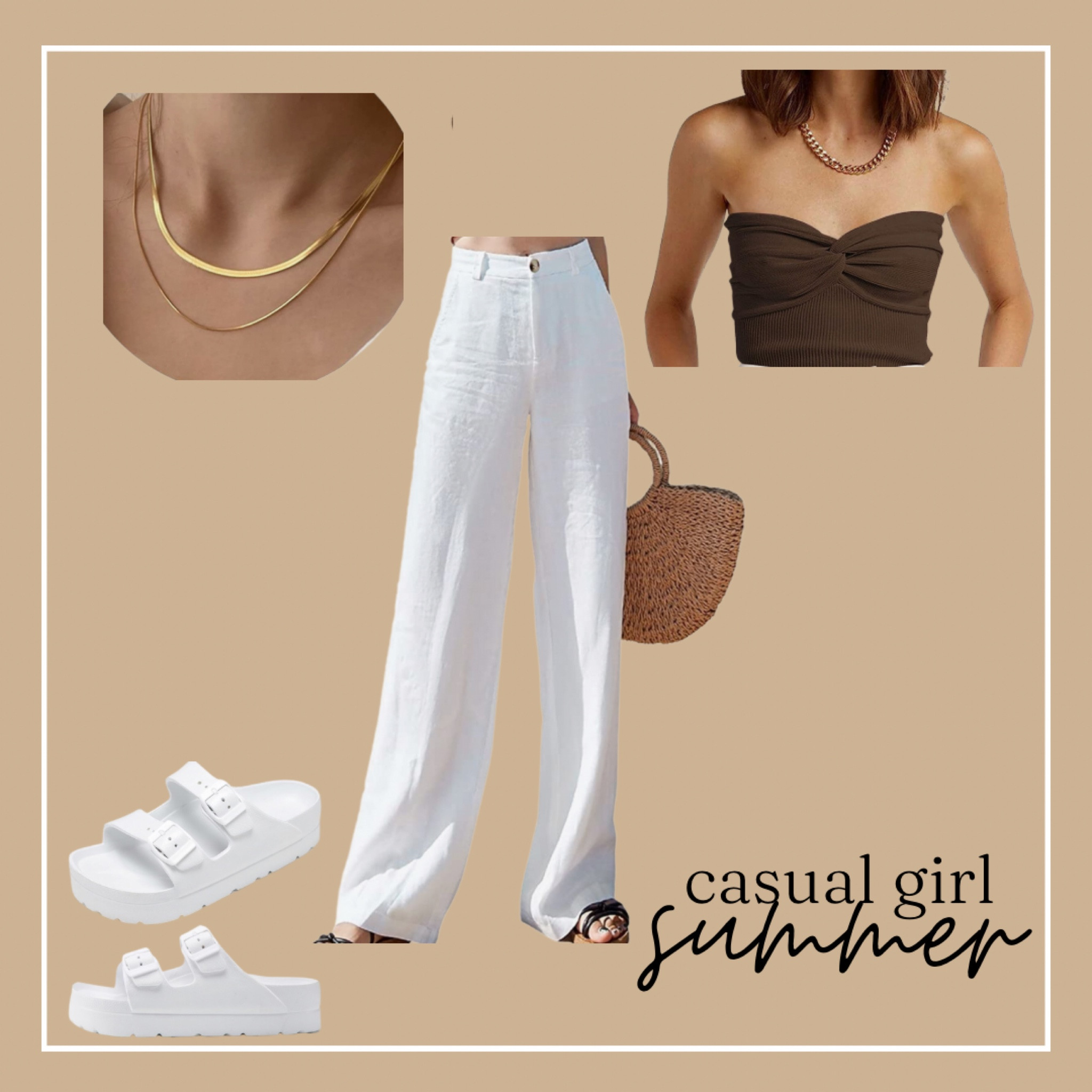 West coast vibes 🌊

The most casual yet chic fit I’ve ever laid eyes on. You can bet this is all in its way to my front door step!

I went with a small in the tube top to make sure it doesn’t stretch and get too big/won’t stay up!

Medium in the pants which is TTS for me!

Size 7 in the platform Birkenstock dupes!

All Amazon recs! A light jean jacket for the cooler days ahead. 😮‍💨

#LTKxPrimeDay #LTKcurves #LTKFitness