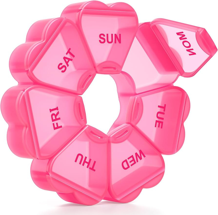 Large Weekly Pill Organizer, Pill Box 7 Day, KAPENS Daily Vitamin Case Large Capacity Compartment... | Amazon (US)