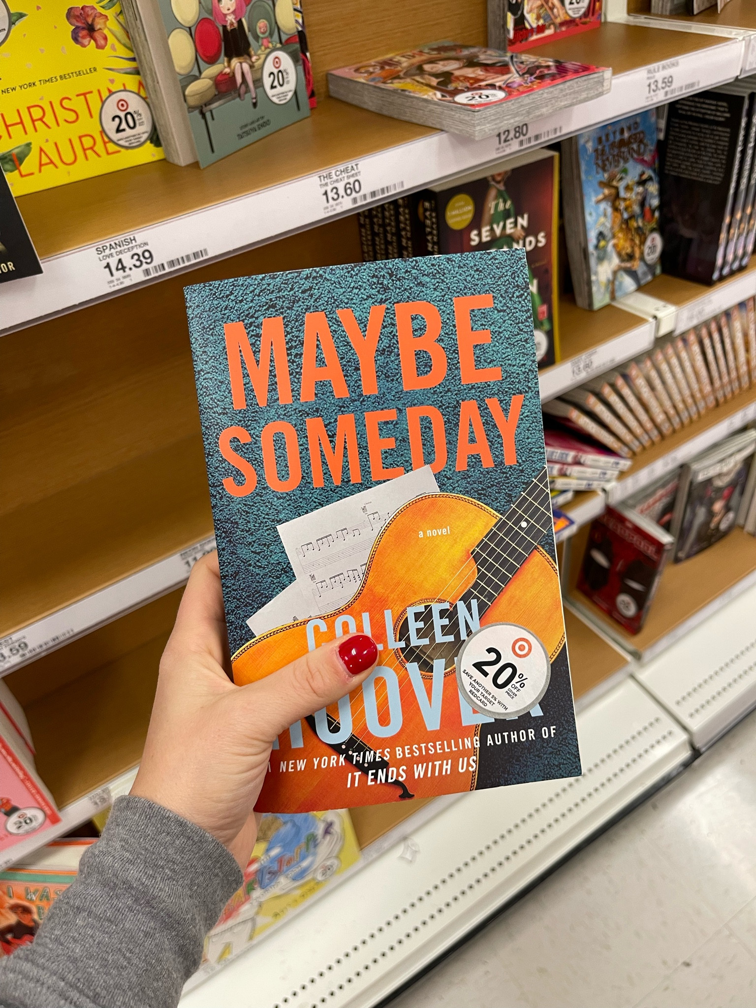 “Maybe Someday” by Colleen Hoover is 20% off at #target #books 

#LTKFind #LTKsalealert #LTKhome