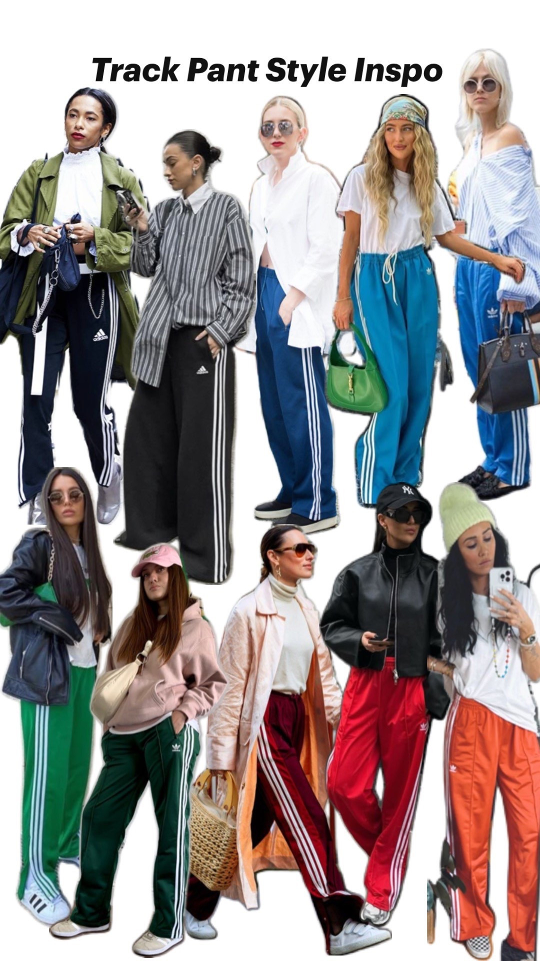 track pant trend continues! so many ways to style up or down these comfy pants. New and secondhand options linked!￼

#LTKNYFW #LTKSaleAlert #LTKActive