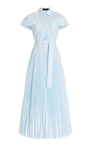 Exclusive Draped Cotton Midi Shirt Dress | Moda Operandi (Global)