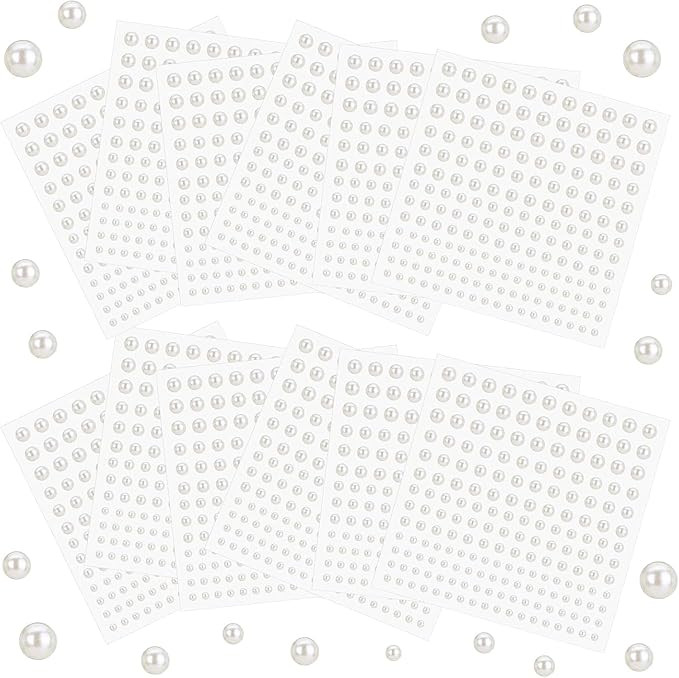 Naler Perle Nacrée Autocollant Anti-Oxydation avec Auto-Adhésives 1320PCS Strass a Coller Blanc... | Amazon (FR)