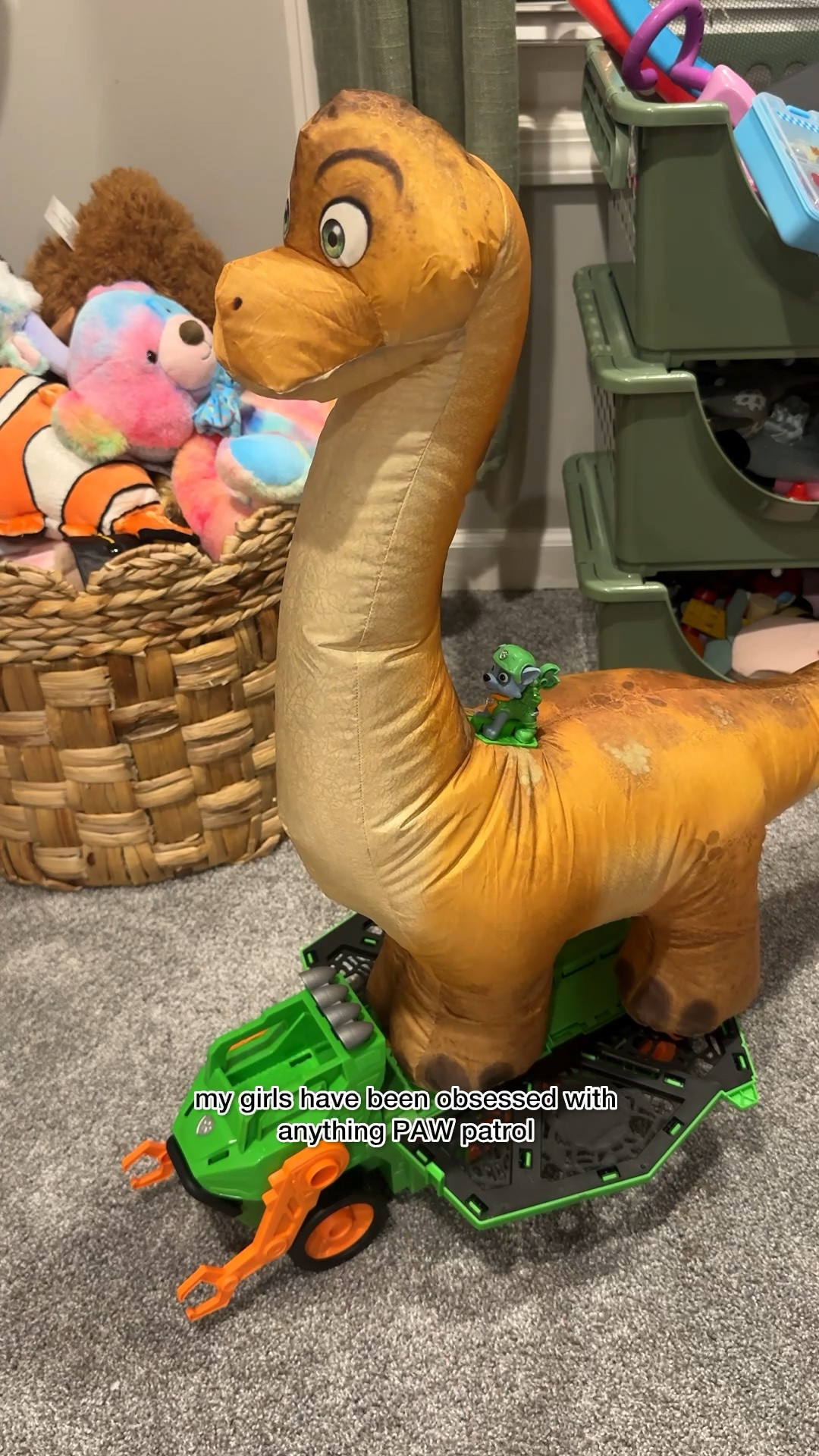 This @pawpatrolmovie toy might be one of the coolest toys I’ve ever seen 🦖

It’s called “The PAW Patrol: The Dino Movie Megasaurus Dino Vehicle” and it has a HUGE inflatable dinosaur that kids can actually detach and roll around separately. Plus, it comes with Rocky and the vehicle has sounds + an inflation feature!

Perfect for a PAW Patrol fan, dino lover, or a kid who is obsessed with big interactive toys! The girls have been playing with it non-stop! 

Linked it in my bio 💚

#pawpatrol #dinosaurtoys #kidstoys #toysforkids #targetfinds

#LTKSaleAlert #LTKKids #LTKmomlife