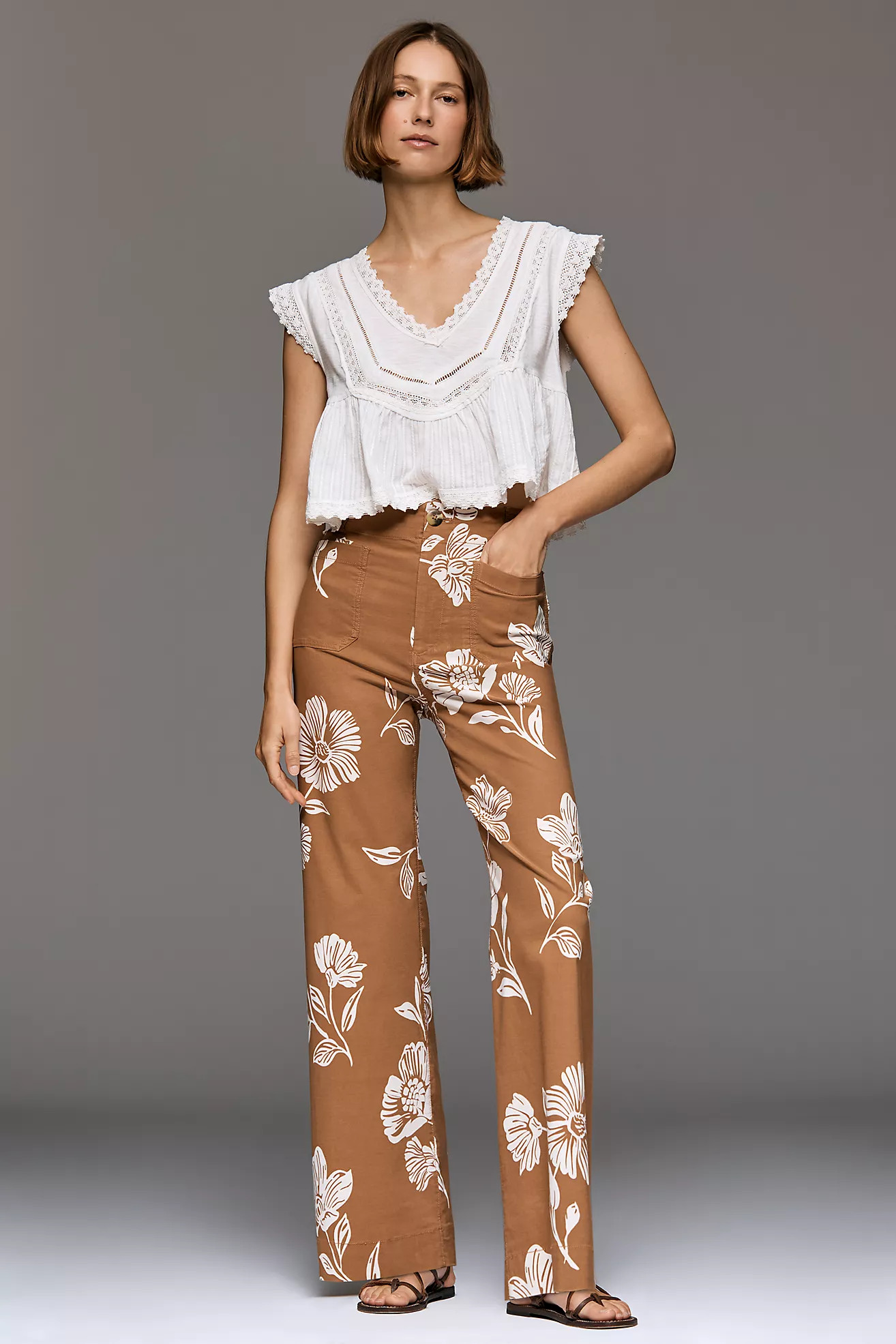 The Colette Full-Length High-Rise Wide-Leg Pants by Maeve | Anthropologie (US)