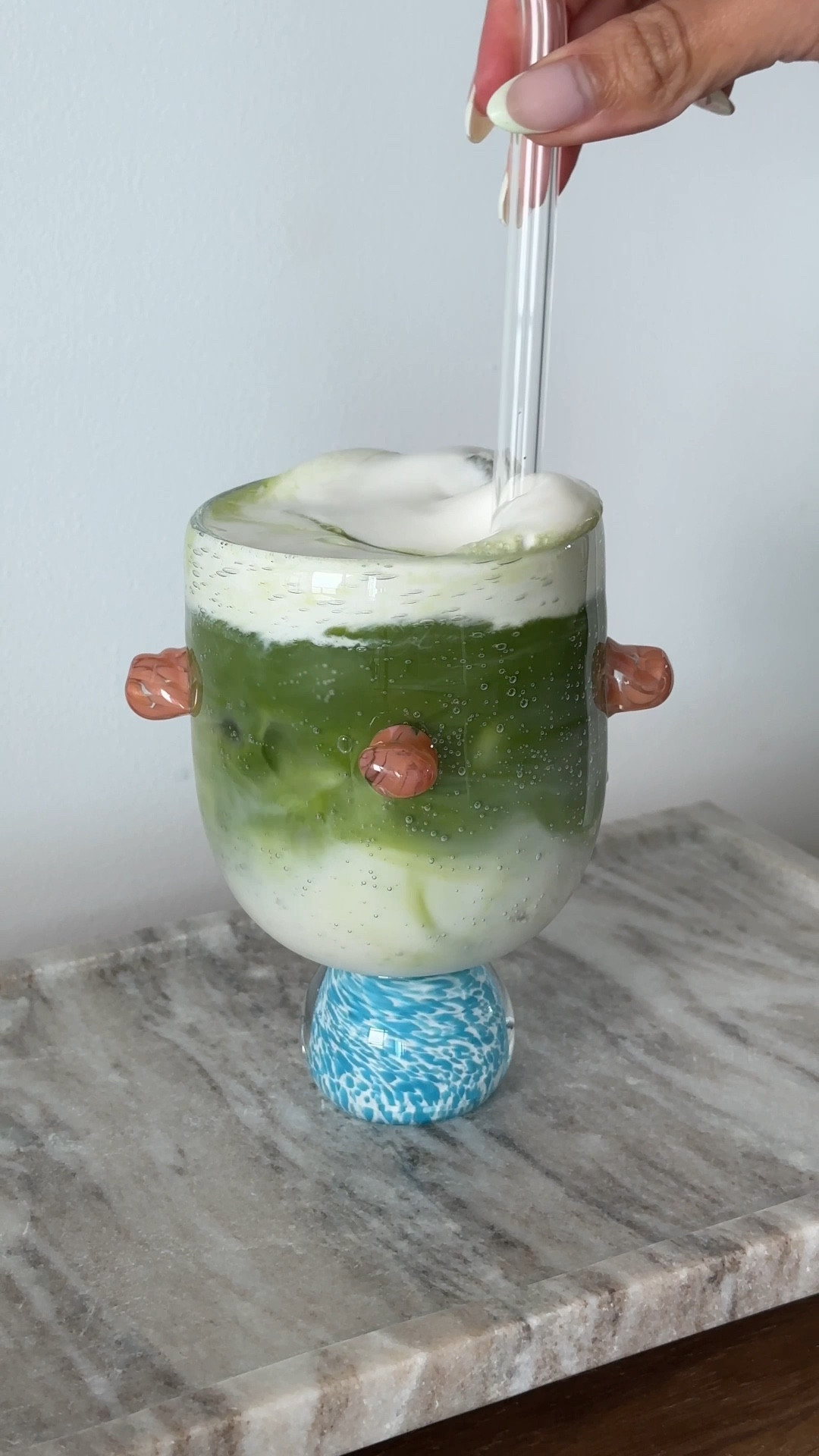 we have matcha at home 🍵

#matchalatte #matchaoftheday #coolglassware #uniqueglassware #laetitiarouget  

#LTKHome